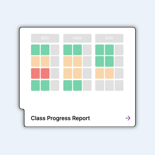 Class Progress Report preview