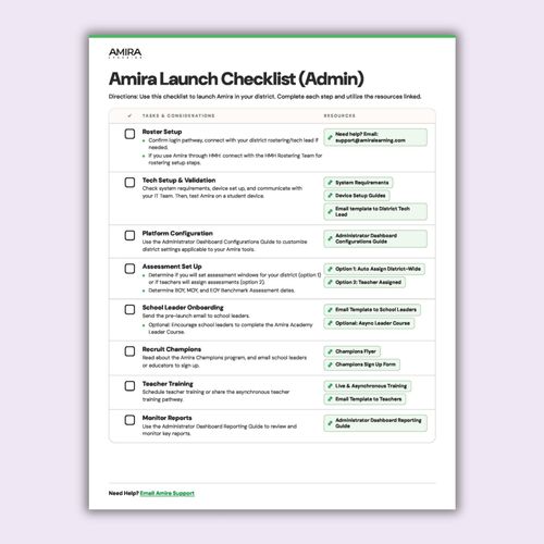 Launch Checklist preview