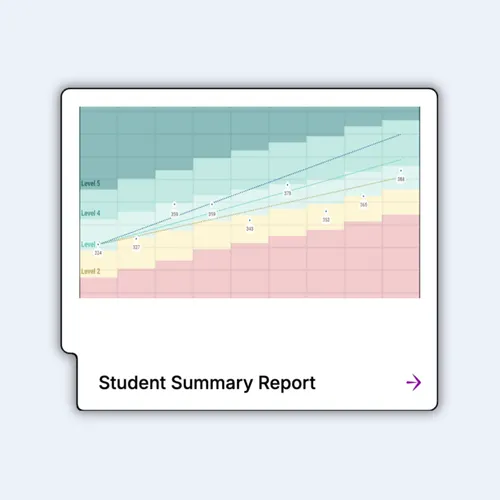 Student Summary Report preview